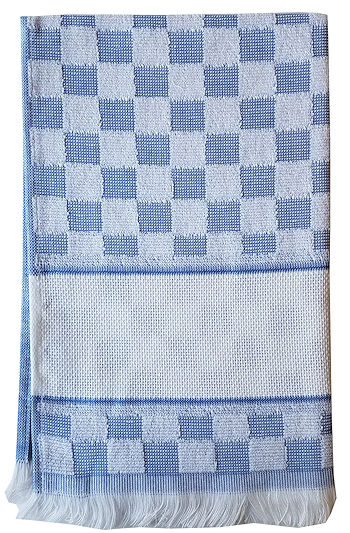 Verona Kitchen Towel - Blue/White THUMBNAIL