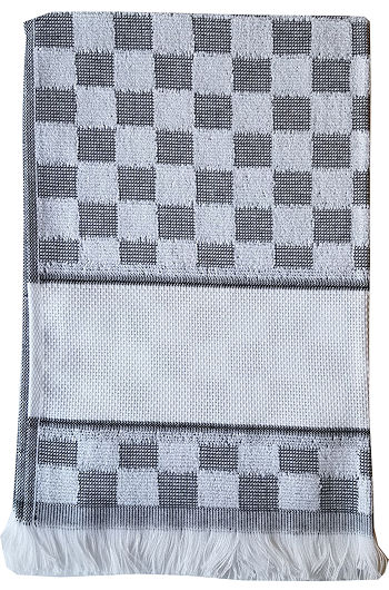 Verona Kitchen Towel - Black/White MAIN