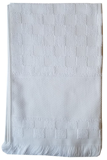 Verona Kitchen Towel - White/White THUMBNAIL