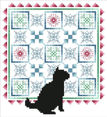 Kitty & Me Designs - Cats & Quilts - January MAIN