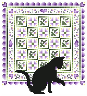 Kitty & Me Designs - Cats & Quilts - March MAIN