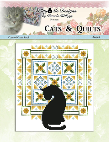 Kitty & Me Designs - Cats & Quilts - August MAIN