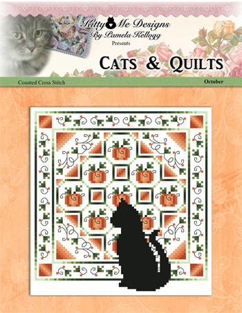 Kitty & Me Designs - Cats & Quilts - October MAIN