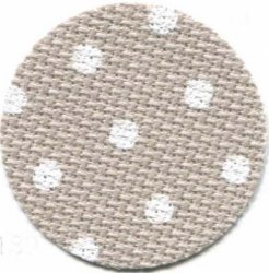 Aida 20ct Beige with White Dots MAIN