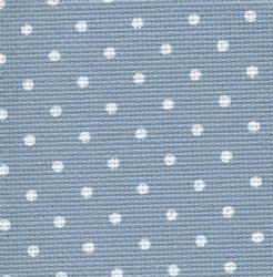 Aida 20ct Blue with White Dots MAIN