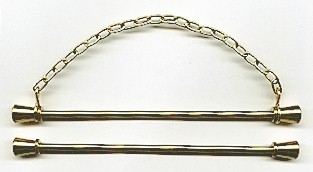 Satin Brass Bellpull 10cm (4") MAIN