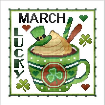 Cross Stitch Wonders - A Year Of Mugs - March MAIN