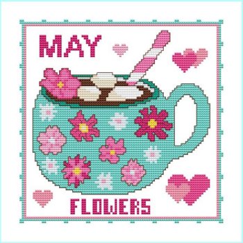 cross stitch wonders cross stitch a year of mugs may cross stitch