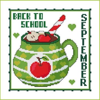 Cross Stitch Wonders - A Year Of Mugs - September MAIN