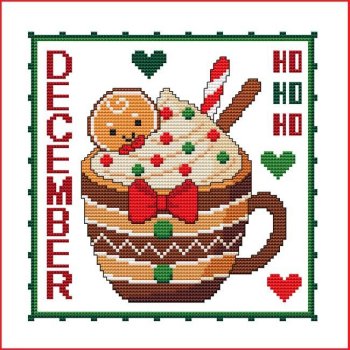 Cross Stitch Wonders - A Year Of Mugs - December MAIN