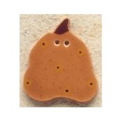 Mill Hill Button - 43056 Debbie Mumm - Pumpkin With Gold Dots THUMBNAIL