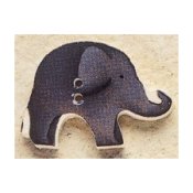 Mill Hill Button - 43120 Debbie Mumm - Elephant THUMBNAIL