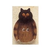 Mill Hill Button - 43121 Debbie Mumm - Owl THUMBNAIL