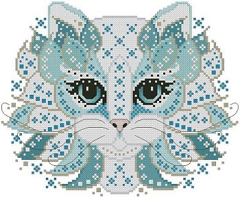 Kitty & Me Designs - Colorful Cats - Snowflake MAIN