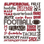 Cross Stitch Wonders - Football Subway Art THUMBNAIL