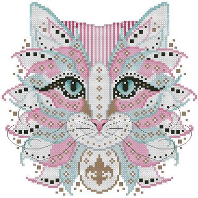 Kitty & Me Designs - Colorful Cats - Antoinette MAIN
