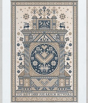 Modern Folk Embroidery - Reaching Skyward MAIN