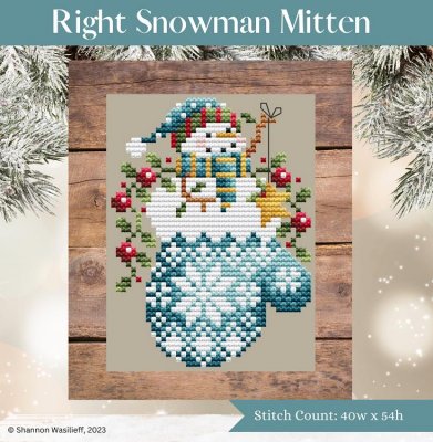 Shannon Christine Designs - Snowman Mitten - Right MAIN