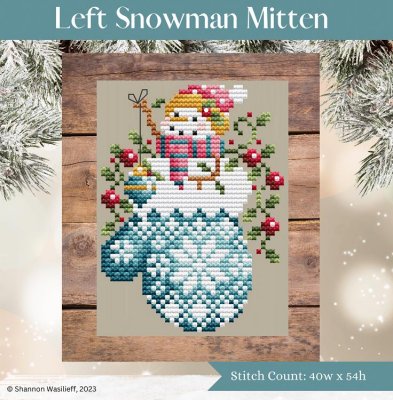 Shannon Christine Designs - Snowman Mitten - Left MAIN