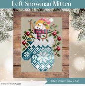 Shannon Christine Designs - Snowman Mitten - Left THUMBNAIL