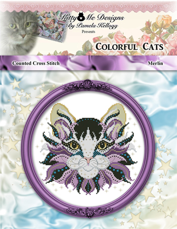 Kitty & Me Designs - Colorful Cats - Merlin MAIN