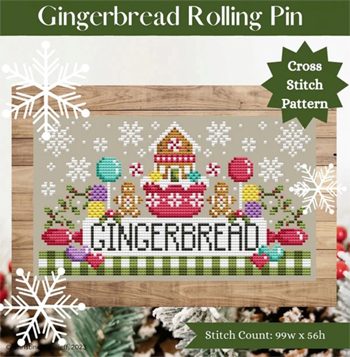 Shannon Christine Designs - Gingerbread Rolling Pin MAIN