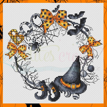 Les Petites Croix De Lucie - Halloween Wreath MAIN