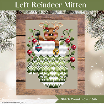 Shannon Christine Designs - Reindeer Mitten - Left MAIN