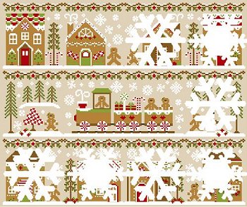 Country Cottage Needleworks - Gingerbread Village #4 - Gingerbread House 2 MAIN
