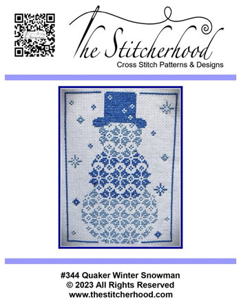The Stitcherhood - Quaker Winter Snowman #344 MAIN