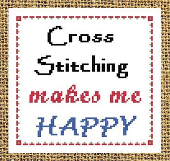 Iris Originals - Cross Stitching Makes Me Happy MAIN