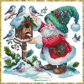 Les Petites Croix De Lucie - Christmas Father And Birds MAIN