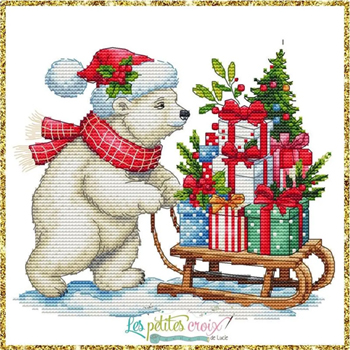 Les Petites Croix De Lucie - Christmas Bear And Gifts MAIN