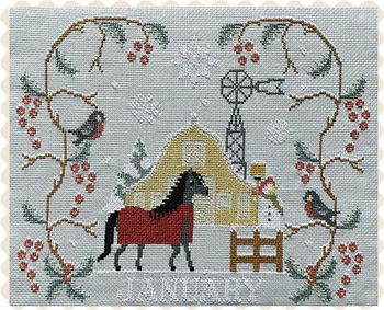 Twin Peak Primitives - Barn Calendar January MAIN