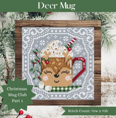 Shannon Christine Designs - Christmas Mug Club Part 1 - Deer Mug MAIN