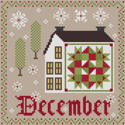 The Woolly Ewe - Patchwork Saltbox Series - December MAIN