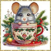 Les Petites Croix De Lucie - Christmas Animals Cups Part 5 Mouse THUMBNAIL