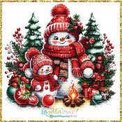 Les Petites Croix De Lucie - Snowmen Family THUMBNAIL