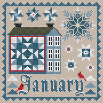 The Woolly Ewe - Patchwork Saltbox Series - January MAIN