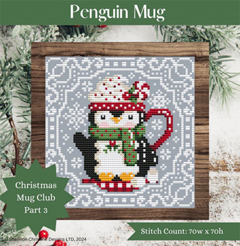 Shannon Christine Designs -  Christmas Mug Club Part 3 - Penguin Mug MAIN