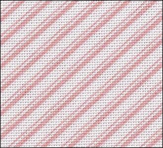 Fabric Flair Candy Stripes Pink Evenweave 28ct MAIN