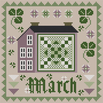 The Woolly Ewe - Patchwork Saltbox Series - March MAIN