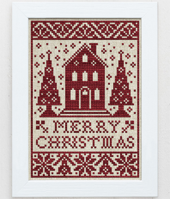 Modern Folk Embroidery - Cozy Christmas Cottage MAIN