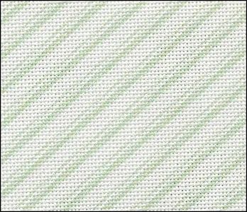 Fabric Flair Candy Stripes Green Evenweave 28ct MAIN