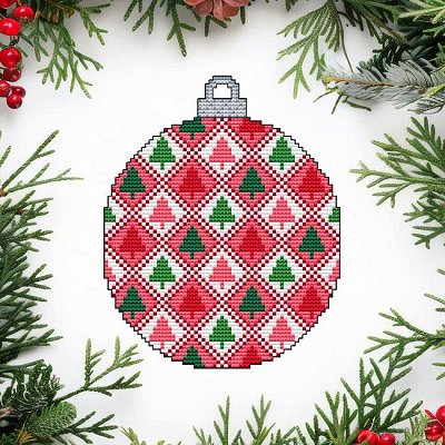 Cross Stitch Wonders - Tree I Christmas Ornament MAIN
