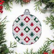 Cross Stitch Wonders - Tree II Christmas Ornament THUMBNAIL