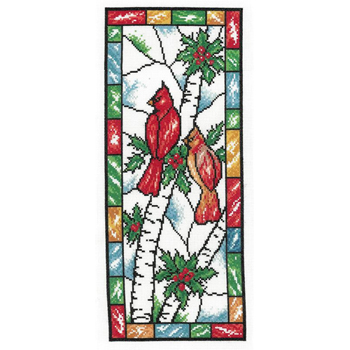 Imaginating - Stained Glass Winter Cardinal 3545 MAIN