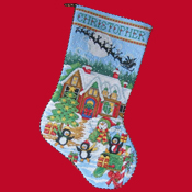 Joan Elliott Design - North Pole Stocking THUMBNAIL