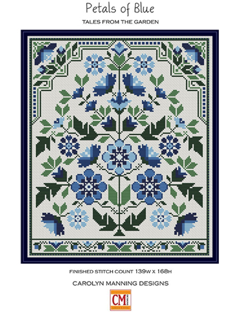 Carolyn Manning Designs - Tales From The Garden - Petals Of Blue MAIN