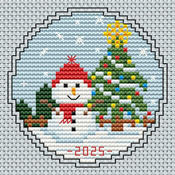 Artists Alley - 2025 Snowman Ornament THUMBNAIL